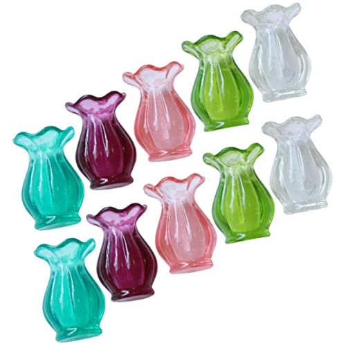 JUMPLAWN 10st Minivase Futternapfdekoration Miniaturvase Figur Dekoration Kronleuchter Dekoration Wiederaufladbare Dekoration Behälter Für Terrassenlampe Dekoration Kessel Harz JUMPLAWN 10st Minivase Futternapfdekoration Miniaturvase Figur Dekoration Kronleuchter Dekoration Wiederaufladbare Dekoration Behälter Für Terrassenlampe Dekoration Kessel Harz von JUMPLAWN