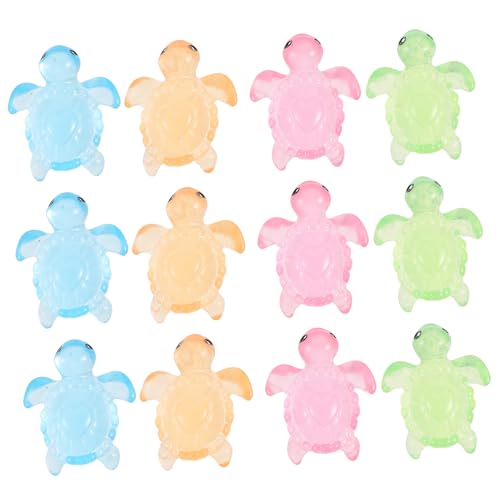 JUMPLAWN 12 Stck Leuchtende Mini Schildkröten Figuren Nachtleuchtende Dekoration für Aquarium Tischdeko und Mikro Szenen Farbvarianten in Gelb und Transparent JUMPLAWN 12 Stck Leuchtende Mini Schildkröten Figuren Nachtleuchtende Dekoration für Aquarium Tischdeko und Mikro Szenen Farbvarianten in Gelb und Transparent von JUMPLAWN