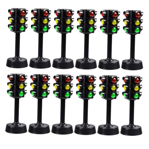 JUMPLAWN 12 Stück Ampelmodell Parklichter Mini Straßenspiel Projektor Schilder LED Bildungssignal Licht Signallampe Interessante Ampel Kognitiv Schwarz Abs JUMPLAWN 12 Stück Ampelmodell Parklichter Mini Straßenspiel Projektor Schilder LED Bildungssignal Licht Signallampe Interessante Ampel Kognitiv Schwarz Abs von JUMPLAWN