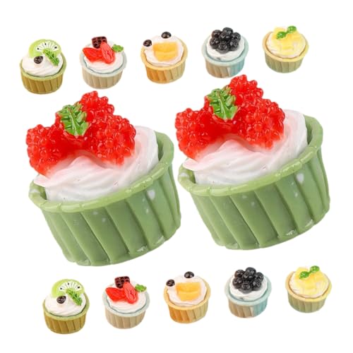 JUMPLAWN 12 Stück Gefälschtes Kuchenmodell, Dekoratives Kuchenmodell, Realistisches Handgefertigtes Kleines Kuchenhandwerk, Gemischter Stil JUMPLAWN 12 Stück Gefälschtes Kuchenmodell, Dekoratives Kuchenmodell, Realistisches Handgefertigtes Kleines Kuchenhandwerk, Gemischter Stil von JUMPLAWN