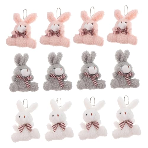 JUMPLAWN 12 Stück Teiliges Flauschige Hasen Schlüsselanhänger aus Plüsch Weiche Bunny Anhänger für Rucksack Taschen Autoschlüssel Niedliche Stofftier Dekoration für Ostern Zufällige Farbe JUMPLAWN 12 Stück Teiliges Flauschige Hasen Schlüsselanhänger aus Plüsch Weiche Bunny Anhänger für Rucksack Taschen Autoschlüssel Niedliche Stofftier Dekoration für Ostern Zufällige Farbe von JUMPLAWN