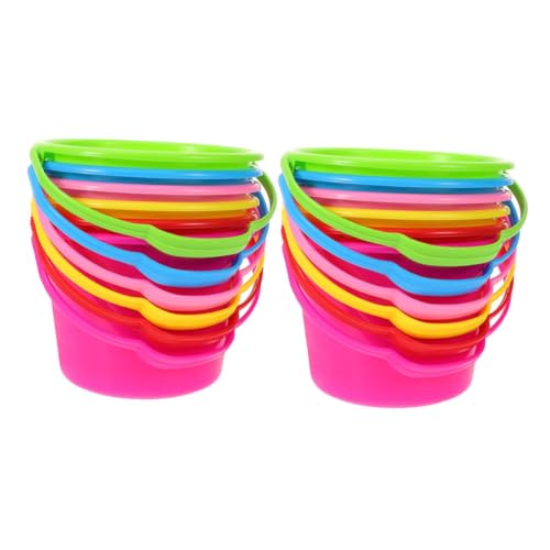 JUMPLAWN 12 Stücke Strand Mini Sand Eimer Sand Eimer Groß Sand Eimer Zubehör Sand Eimer Groß Strand Sand Eimer Speichel Lätzchen Eimer Sand Eimer Abs von JUMPLAWN