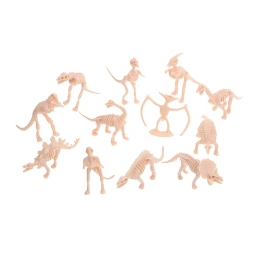 JUMPLAWN 12 Teiliges Dinosaurier Skelett Modell Dinosaurierskelett Tierskelette Dinosaurier Modellbausatz Dinosaurierknochen Für Sandkasten Skelett Dinosaurier Winzige Dinosaurier von JUMPLAWN