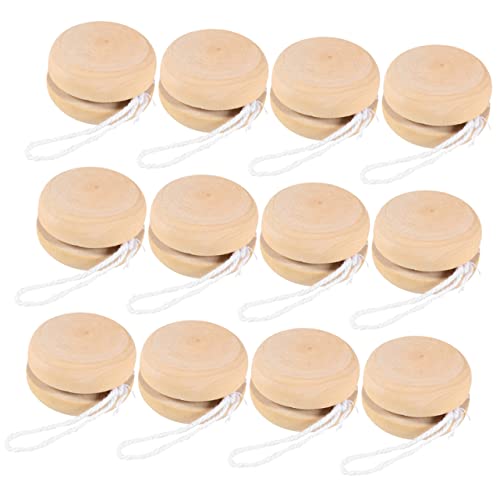 JUMPLAWN 12Stücke Holz Yo Yo Bälle zum Bemalen Kreatives für DIY Handmalerei Fördert Koordination und Handgelenkstärke für und Bastelprojekte JUMPLAWN 12Stücke Holz Yo Yo Bälle zum Bemalen Kreatives für DIY Handmalerei Fördert Koordination und Handgelenkstärke für und Bastelprojekte von JUMPLAWN