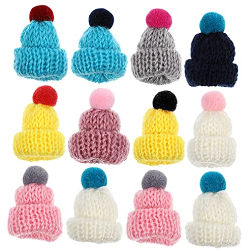 JUMPLAWN 12Stücke Miniaturhüte aus Weichem Garn Vielseitige Puppen und DIY Hüte Weihnachtsmützen für Dekoration und Handwerk Partys und Fotoaufnahmen JUMPLAWN 12Stücke Miniaturhüte aus Weichem Garn Vielseitige Puppen und DIY Hüte Weihnachtsmützen für Dekoration und Handwerk Partys und Fotoaufnahmen von JUMPLAWN