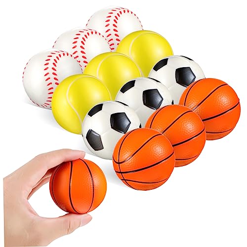 JUMPLAWN 12stücke Kleine Stressbälle Zappeln Squeezebälle Sport Stressbälle Tennis Baseball Basketball Fußball Squeeze Spielzeug JUMPLAWN 12stücke Kleine Stressbälle Zappeln Squeezebälle Sport Stressbälle Tennis Baseball Basketball Fußball Squeeze Spielzeug von JUMPLAWN