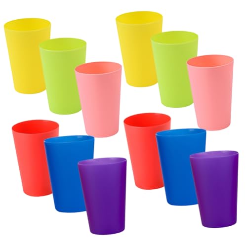 JUMPLAWN 12Stücke Teiliges Stapelspielzeug Interaktive Stapelbecher Bunten Farben Fördert Frühes Lernen Hand Augen Koordination Und Kreativität Für Ab Jahr von JUMPLAWN
