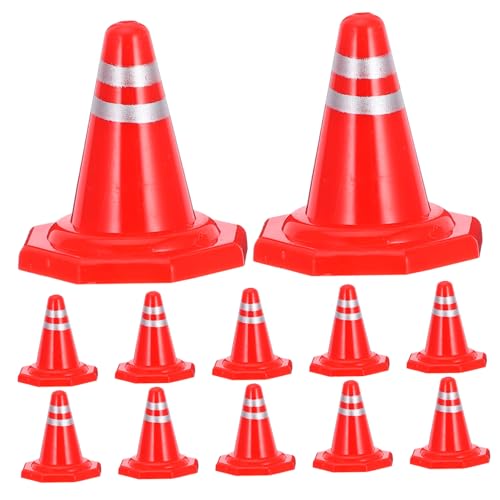 JUMPLAWN 12st Verkehrszeichenmodell Verkehr Kuchendeckel Papierkegel Mini -verkehrskegel Notfallleitkegel Straßenkegelschilder Selber Machen Gerollt Kleine Verkehrskegel Bagger Plastik Rot JUMPLAWN 12st Verkehrszeichenmodell Verkehr Kuchendeckel Papierkegel Mini -verkehrskegel Notfallleitkegel Straßenkegelschilder Selber Machen Gerollt Kleine Verkehrskegel Bagger Plastik Rot von JUMPLAWN