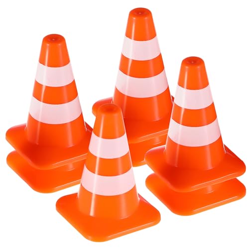 JUMPLAWN 14 Stück Verkehrszeichen- fluoreszierend Minikegel Straßensperre Barrikade Verkehrskegel Mini Bauen klein Mini -Straßenkegel Abs Orange JUMPLAWN 14 Stück Verkehrszeichen- fluoreszierend Minikegel Straßensperre Barrikade Verkehrskegel Mini Bauen klein Mini -Straßenkegel Abs Orange von JUMPLAWN