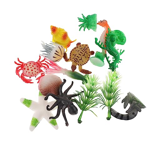 JUMPLAWN 14 Teiliges Unterwasserleben Ornament Mini Kinderspielzeug Meerestier Badespielzeug Meerestier Figuren Meerestier Meeres Aquarium Dekoration Kunststoff JUMPLAWN 14 Teiliges Unterwasserleben Ornament Mini Kinderspielzeug Meerestier Badespielzeug Meerestier Figuren Meerestier Meeres Aquarium Dekoration Kunststoff von JUMPLAWN