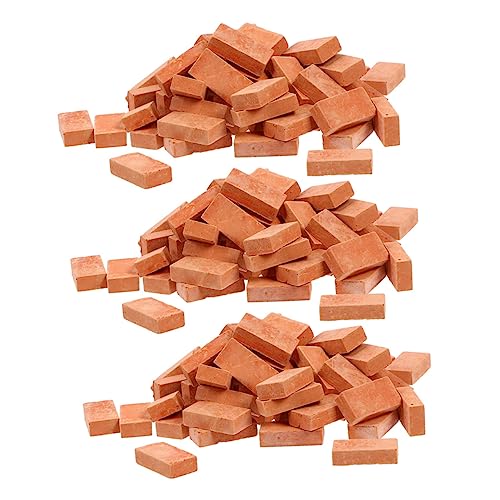 JUMPLAWN Erstellen Sie Miniaturgebäude 150 Stück Miniatursteine Simulierte Ziegelmodelle Zum Spielen von JUMPLAWN