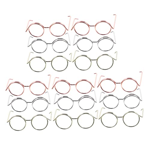 JUMPLAWN 15Stücke Puppenbrillen aus Metall für Puppen Outfits Roségoldene Silberne Goldene Brillenrahmen für Kreative Kostümideen und Spielspaß JUMPLAWN 15Stücke Puppenbrillen aus Metall für Puppen Outfits Roségoldene Silberne Goldene Brillenrahmen für Kreative Kostümideen und Spielspaß von JUMPLAWN