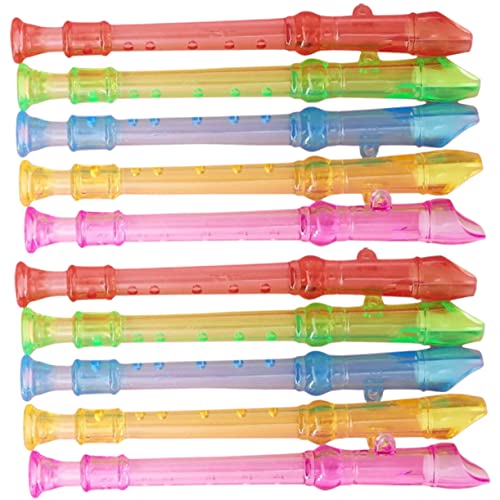 JUMPLAWN 15Stücke Teiliges Klarinette für Transparente Blockflöte Bunten Farben Musikinstrument für Frühe Bildung und Spaß Am Musizieren Jungen von JUMPLAWN