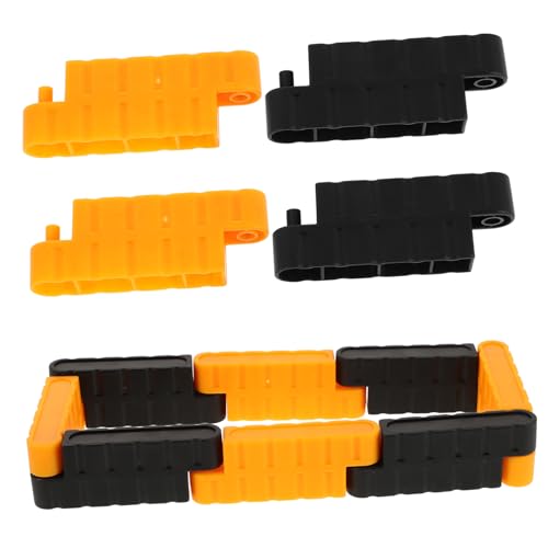 JUMPLAWN 16 Stück Mini Rc Auto Rennbahn Barrieren Teiliges Straßenblock mit Realistischem Design für Drift und Simulationen Schwarz und Gelb JUMPLAWN 16 Stück Mini Rc Auto Rennbahn Barrieren Teiliges Straßenblock mit Realistischem Design für Drift und Simulationen Schwarz und Gelb von JUMPLAWN