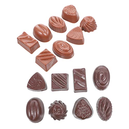 JUMPLAWN 16Stücke Teiliges Schokoladenmodell aus Simuliertes Schokoladendekor für Puppenhäuser und Küchenzubehör für Kreative Spielideen und Dekorative Zwecke JUMPLAWN 16Stücke Teiliges Schokoladenmodell aus Simuliertes Schokoladendekor für Puppenhäuser und Küchenzubehör für Kreative Spielideen und Dekorative Zwecke von JUMPLAWN