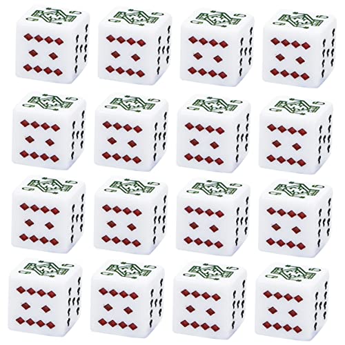 JUMPLAWN 16 Stück Tragbare Poker Würfel Lügner Würfelspiel Partyspiel Zubehör für Geburtstag und Ktv JUMPLAWN 16 Stück Tragbare Poker Würfel Lügner Würfelspiel Partyspiel Zubehör für Geburtstag und Ktv von JUMPLAWN