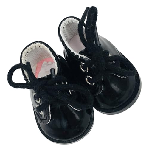 JUMPLAWN 1Paar Miniaturpuppe Schuhe Schwarze Lederschuhe für Puppen Dekoratives Puppenzubehör Langlebig und Sicher Dekorieren JUMPLAWN 1Paar Miniaturpuppe Schuhe Schwarze Lederschuhe für Puppen Dekoratives Puppenzubehör Langlebig und Sicher Dekorieren von JUMPLAWN