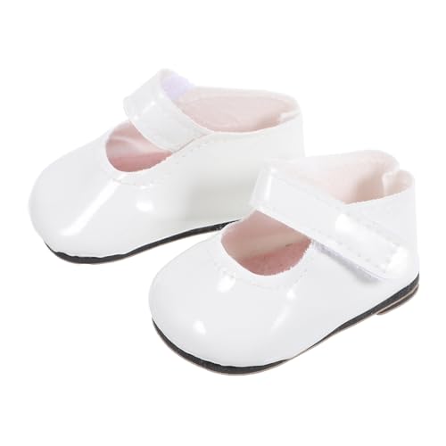 JUMPLAWN 1Paar Puppenschuhe Für Puppen Verschleißfestes PU Stilvolles Design Für Miniaturmode Puppenoutfits Und Kreatives Puppenzubehör von JUMPLAWN