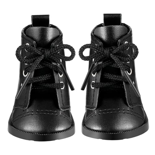 JUMPLAWN 1Paar Steppschuhe Für Mädchenpuppen PU Ankleidestiefel Puppenschuhe Zubehör Für Puppen Outfits Und Kreative Spielmöglichkeiten von JUMPLAWN