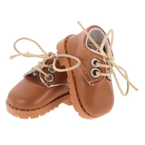 JUMPLAWN 1Paar Vintage Puppenschuhe aus Kunstleder für Puppen Dekoration Zubehör für Puppenspielzeug für Minihäuser und Kreatives JUMPLAWN 1Paar Vintage Puppenschuhe aus Kunstleder für Puppen Dekoration Zubehör für Puppenspielzeug für Minihäuser und Kreatives von JUMPLAWN
