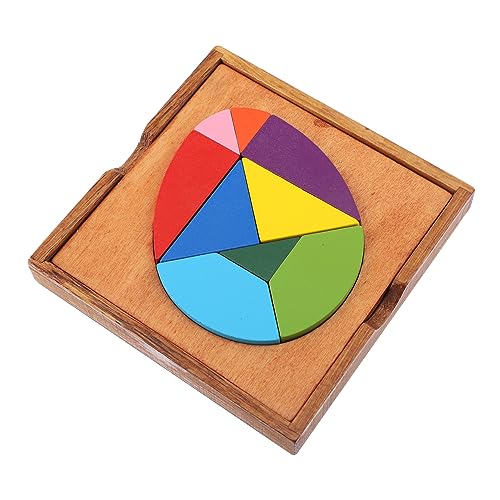 JUMPLAWN 1Satz Eierförmiges Multifunktions Puzzle für Kreatives Tangram Formen und Farben Lernspielzeug für Vorschulkinder aus Hochwertigem Holz Gefertigt JUMPLAWN 1Satz Eierförmiges Multifunktions Puzzle für Kreatives Tangram Formen und Farben Lernspielzeug für Vorschulkinder aus Hochwertigem Holz Gefertigt von JUMPLAWN