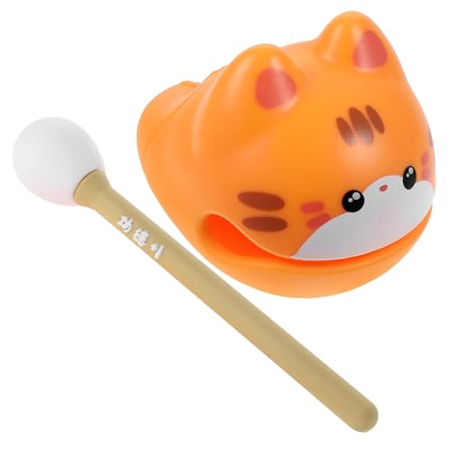 JUMPLAWN 1Satz Fisch Musikinstrument Hölzerner Rhythmusblock für Katzen Entspannendes Percussion Instrument und Kreatives Desk Accessoire für Büro Yoga und von JUMPLAWN