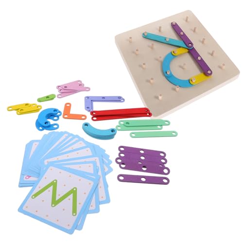 JUMPLAWN 1Satz Geoboard Für Pädagogisches Alphabet Und Puzzle Lernspielzeug Für Kleinkinder Fördert Die Intellektuelle Entwicklung Und Interaktion von JUMPLAWN