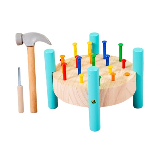 JUMPLAWN 1Satz Hämmern Nagelspielzeug Für Montessori Leicht Tragbar Für Kreative Lernaktivitäten Und Spielspaß Zu Hause Schule JUMPLAWN 1Satz Hämmern Nagelspielzeug Für Montessori Leicht Tragbar Für Kreative Lernaktivitäten Und Spielspaß Zu Hause Schule von JUMPLAWN