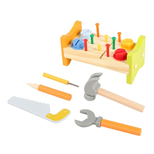 JUMPLAWN 1Satz Hämmerung Peg Workbench für Lernspielzeug für Kleinkinder Fördert Räumliche Wahrnehmung und Praktische Fähigkeiten Holzspielzeug für Jungen und Mädchen JUMPLAWN 1Satz Hämmerung Peg Workbench für Lernspielzeug für Kleinkinder Fördert Räumliche Wahrnehmung und Praktische Fähigkeiten Holzspielzeug für Jungen und Mädchen von JUMPLAWN