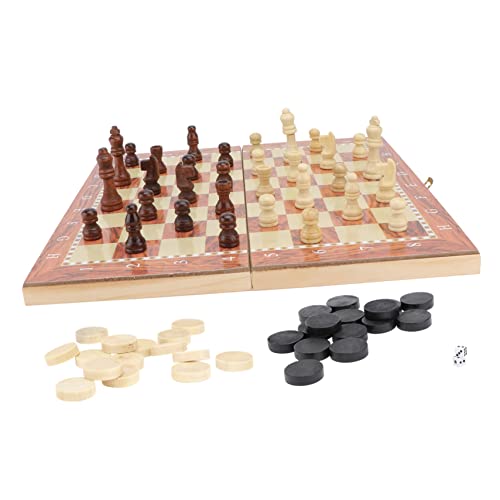 JUMPLAWN 1Satz Holz Schachspiel mit Aufbewahrungsbox Interaktives Lernspielzeug für Erwachsene für Zuhause Schule und Reisen JUMPLAWN 1Satz Holz Schachspiel mit Aufbewahrungsbox Interaktives Lernspielzeug für Erwachsene für Zuhause Schule und Reisen von JUMPLAWN