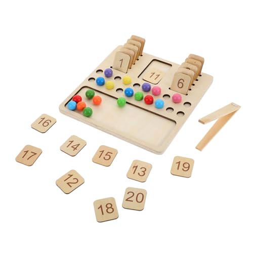 JUMPLAWN 1Satz Holzspielzeug Mit Geometrischen Formen Und Interaktives Lernspielzeug Zur Mathematischer Fähigkeiten Für Jungen von JUMPLAWN
