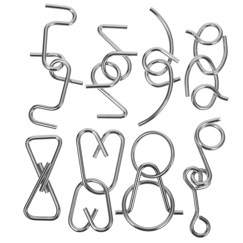 JUMPLAWN 1Satz Interlock Puzzlespielzeug Aus Metall Für Erwachsene Und Teiliges Gehirnverriegelungsrätsel Herausfordernde Denkspiele von JUMPLAWN