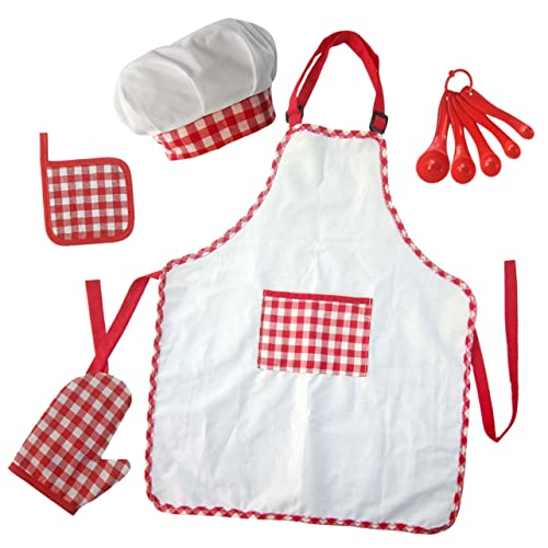 JUMPLAWN 1Satz Kochset mit Schürze und Teiliges aus Lebensmittelechtem Material für Rollenspiele der Einfach zu Reinigen und Sicher JUMPLAWN 1Satz Kochset mit Schürze und Teiliges aus Lebensmittelechtem Material für Rollenspiele der Einfach zu Reinigen und Sicher von JUMPLAWN