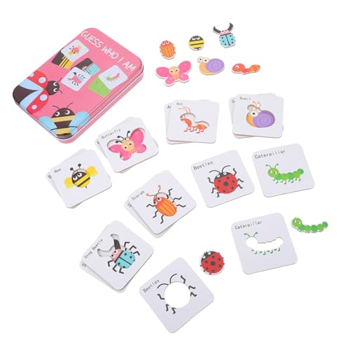 JUMPLAWN 1Satz Lernspielzeug Kognitive Insekten Puzzle Im Praktischen Metallkasten Für Eltern Spiele Kreativität Von Kleinkindern von JUMPLAWN