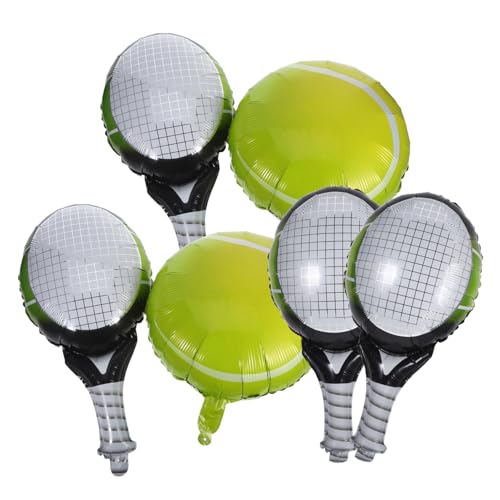 JUMPLAWN Tennis Ballon Mit Folienballons Für Sport-mottopartys Große Tennisbälle Und Tennisschläger Deko Für Geburtstagsfeiern Und Sportveranstaltungen JUMPLAWN Tennis Ballon Mit Folienballons Für Sport-mottopartys Große Tennisbälle Und Tennisschläger Deko Für Geburtstagsfeiern Und Sportveranstaltungen von JUMPLAWN