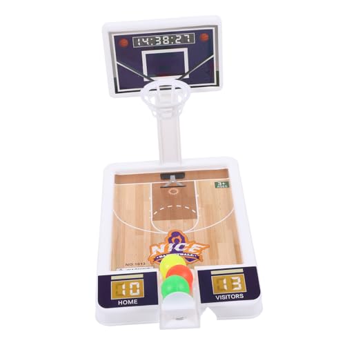 JUMPLAWN 1Satz Mini Basketballspielzeug Interaktives Schreibtischspiel für Indoor Outdoor Spaß Fördert Feinmotorik und Hand Auge Koordination Robustes Kunststoffdesign Zufällige von JUMPLAWN