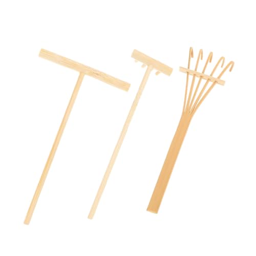 JUMPLAWN 1Satz Miniatur Sandkastenrechen Teiliges Gartenwerkzeug für Kreative Sandgestaltung für Zen Home Office für Freunde von JUMPLAWN