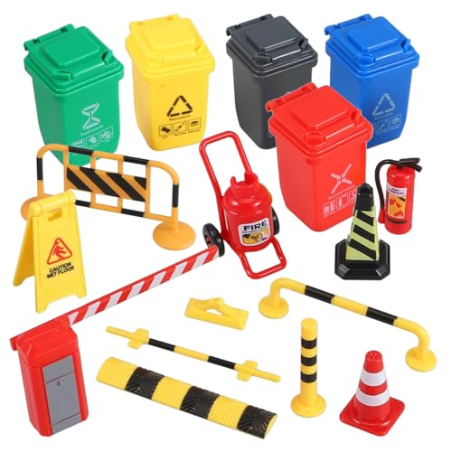 JUMPLAWN 1Satz Miniatur Verkehrsgebäudezubehör Spielset Teiliges mit Straßenschildern und Verkehrssperren für Verkehrserziehung und Kreative Spielideen JUMPLAWN 1Satz Miniatur Verkehrsgebäudezubehör Spielset Teiliges mit Straßenschildern und Verkehrssperren für Verkehrserziehung und Kreative Spielideen von JUMPLAWN