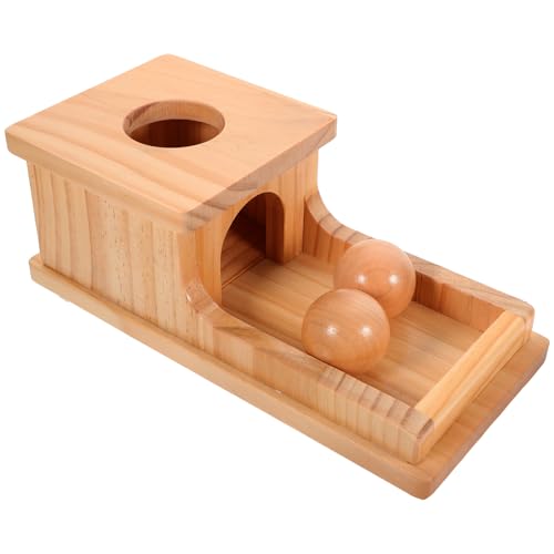 JUMPLAWN 1Satz Objektpermanenzbox aus Holz für Montessori zur Frühkindlichen Ballwurfspielzeug für Motorische Fähigkeiten und Sensorisches Training JUMPLAWN 1Satz Objektpermanenzbox aus Holz für Montessori zur Frühkindlichen Ballwurfspielzeug für Motorische Fähigkeiten und Sensorisches Training von JUMPLAWN