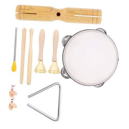 JUMPLAWN 1Satz Percussion Instrumente Teiliges Holzspielzeug für Kleinkinder Feinmotorik und Musikverständnis für Jährige Lernspielzeug von JUMPLAWN