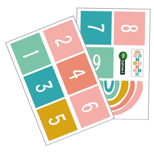 JUMPLAWN 1Satz Selbstklebende Bodenaufkleber Für Spiele Aufkleber Bewegung Und Kreativität Für Spielzimmer Und Kinderzimmer Dekoration JUMPLAWN 1Satz Selbstklebende Bodenaufkleber Für Spiele Aufkleber Bewegung Und Kreativität Für Spielzimmer Und Kinderzimmer Dekoration von JUMPLAWN