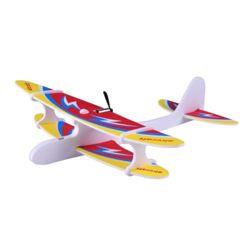 JUMPLAWN 1Satz Simuliertes Elektrisches Flugzeugspielzeug für Wurf Glider Outdoor Spaß mit Flexiblem Design Zufällige Farben als von JUMPLAWN