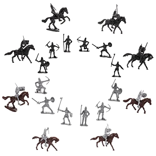 JUMPLAWN 1Satz Soldaten Figuren Teiliges Mittelalterliches Menschenmodell mit Zubehör für Dioramen und Mikrolandschaften Langlebiges Kunststoffmaterial JUMPLAWN 1Satz Soldaten Figuren Teiliges Mittelalterliches Menschenmodell mit Zubehör für Dioramen und Mikrolandschaften Langlebiges Kunststoffmaterial von JUMPLAWN