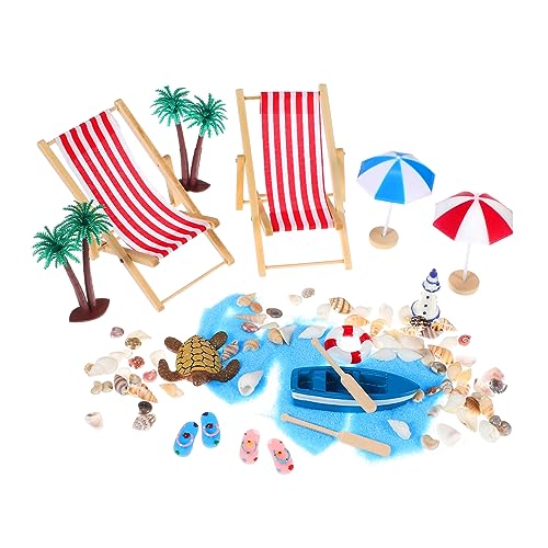JUMPLAWN 1Satz Strand Dekorationen Mikrolandschaft mit Muscheln Bäumen und Liegestühlen Exquisites Hauszubehör für Kreative Strandspiele und Tischdekoration JUMPLAWN 1Satz Strand Dekorationen Mikrolandschaft mit Muscheln Bäumen und Liegestühlen Exquisites Hauszubehör für Kreative Strandspiele und Tischdekoration von JUMPLAWN