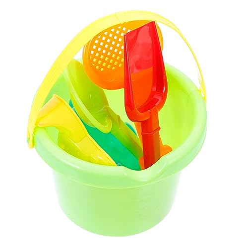 JUMPLAWN 1Satz Strandspielzeug für Teiliges Sandspielzeug Kit aus Robustem Kunststoff mit Eimer Schaufeln und Förmchen Zubehör für Outdoor Beach Games und Kreative von JUMPLAWN