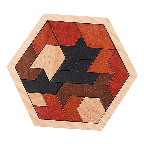 JUMPLAWN 1Satz Tangram Puzzle Pädagogisches Holzspielzeug Für Kleinkinder Problemlösungsfähigkeiten Und Kreativem Spaßiges Mit Geometrischen Formen von JUMPLAWN