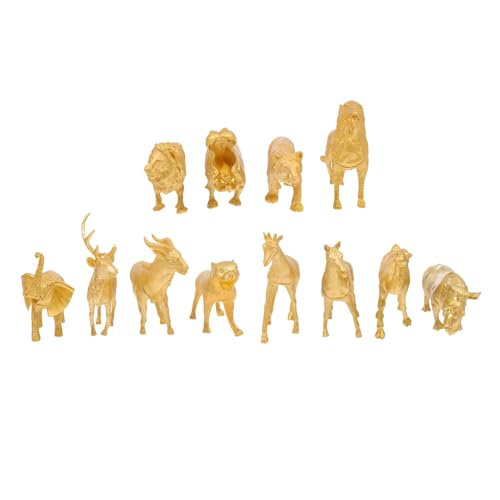 JUMPLAWN 1Satz Teiliges Goldene Waldtiere Figur Modell zur Identifikation von Tieren für Desktop Dekoration und Landschaften JUMPLAWN 1Satz Teiliges Goldene Waldtiere Figur Modell zur Identifikation von Tieren für Desktop Dekoration und Landschaften von JUMPLAWN