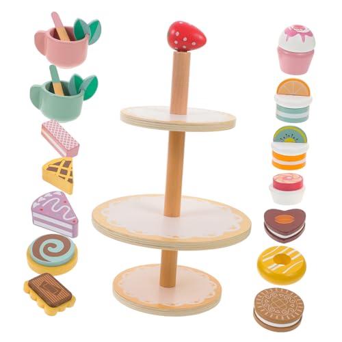 JUMPLAWN 1Satz Teiliges Kuchenset für Interaktives Simulationsspielzeug für Rollenspiele Stöckigem Dessertständer für Kreative Spielstunden JUMPLAWN 1Satz Teiliges Kuchenset für Interaktives Simulationsspielzeug für Rollenspiele Stöckigem Dessertständer für Kreative Spielstunden von JUMPLAWN