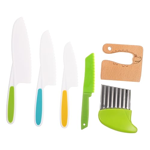JUMPLAWN 1Satz Teiliges Küchenset Holzkinderschneider für Gemüse Mehr Ergonomisches Design für Sicheres für Kleine und Kreative Spielzeiten JUMPLAWN 1Satz Teiliges Küchenset Holzkinderschneider für Gemüse Mehr Ergonomisches Design für Sicheres für Kleine und Kreative Spielzeiten von JUMPLAWN