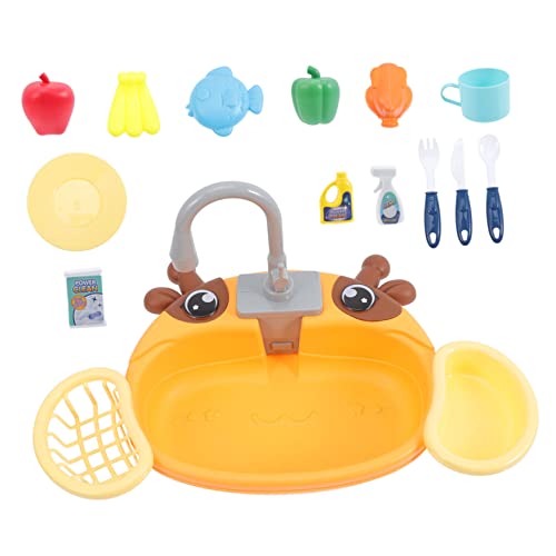 JUMPLAWN 1Satz Waschbecken mit Wasserzirkulation Realistische Küchenspüle für Rollenspiele Sicheres Plastik für Jungen und Jahren JUMPLAWN 1Satz Waschbecken mit Wasserzirkulation Realistische Küchenspüle für Rollenspiele Sicheres Plastik für Jungen und Jahren von JUMPLAWN